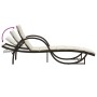 Lounger with brown synthetic rattan cushion 60x199x42 cm by vidaXL, Loungers - Ref: Foro24-368258, Price: 156,76 €, Discount: %