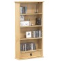 Corona CD shelf solid pine wood 52x17.5x103 cm by vidaXL, Bookcases and shelves - Ref: Foro24-4002781, Price: 63,53 €, Discou...