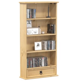 Corona CD shelf solid pine wood 52x17.5x103 cm by vidaXL, Bookcases and shelves - Ref: Foro24-4002781, Price: 62,99 €, Discou...