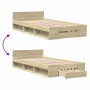 Cama con cajón madera ingeniería roble Sonoma 100x200 cm de vidaXL, Camas y somieres - Ref: Foro24-3280792, Precio: 142,44 €,...