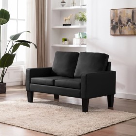 2 Seater Black Faux Leather Sofa by vidaXL, Sofas - Ref: Foro24-288751, Price: 300,99 €, Discount: %