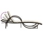 Sun loungers with table 2 units brown synthetic rattan by vidaXL, Loungers - Ref: Foro24-368264, Price: 292,30 €, Discount: %