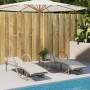 Sun loungers with table 2 units beige synthetic rattan by vidaXL, Loungers - Ref: Foro24-368266, Price: 292,30 €, Discount: %