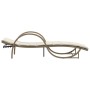 Sun loungers with table 2 units beige synthetic rattan by vidaXL, Loungers - Ref: Foro24-368266, Price: 292,30 €, Discount: %