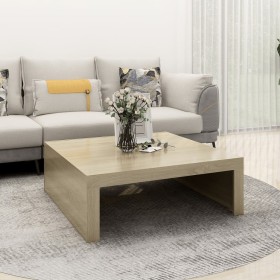 Sonoma oak plywood coffee table 100x100x35 cm by vidaXL, Coffee table - Ref: Foro24-808570, Price: 55,99 €, Discount: %