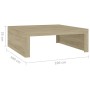 Couchtisch aus Sonoma-Eichensperrholz, 100 x 100 x 35 cm von vidaXL, Couchtisch - Ref: Foro24-808570, Preis: 52,45 €, Rabatt: %