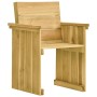 7-piece garden dining table with impregnated pine wood cushions by vidaXL, Garden sets - Ref: Foro24-3065732, Price: 683,90 €...