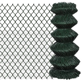 Green steel wire mesh fence 0.8x15 m by vidaXL, fence panels - Ref: Foro24-140343, Price: 58,70 €, Discount: %