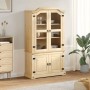 Vitrine mit Vitrine Corona massives Kiefernholz 103,5x42x180 cm von vidaXL, Sideboards - Ref: Foro24-4002777, Preis: 321,75 €...