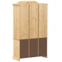 Corona solid pine wood display cabinet 103.5x42x180 cm by vidaXL, Sideboards - Ref: Foro24-4002777, Price: 321,75 €, Discount: %