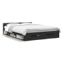 Cama con cajones madera de ingeniería negro 135x190 cm de vidaXL, Camas y somieres - Ref: Foro24-3280770, Precio: 168,49 €, D...