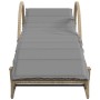 Tumbonas con mesita 2 unidades ratán sintético beige de vidaXL, Tumbonas - Ref: Foro24-368267, Precio: 292,99 €, Descuento: %