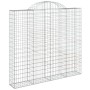 Gabion baskets 7 pcs arch shape iron 200x30x180/200 cm by vidaXL, Pots and planters - Ref: Foro24-3146199, Price: 780,39 €, D...