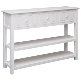 Solid white Paulownia wood sideboard 108x30x76 cm by vidaXL, Sideboards - Ref: Foro24-338547, Price: 151,99 €, Discount: %