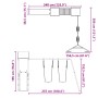 Massivholz-Außenspielplatz Douglas3156935 von vidaXL, Schaukeln und Spielgeräte - Ref: Foro24-3279020, Preis: 443,85 €, Rabat...