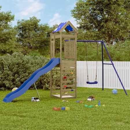 Spielplatz im Freien aus imprägniertem Kiefernholz von vidaXL, Schaukeln und Spielgeräte - Ref: Foro24-3279165, Preis: 370,48...