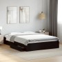 Black engineered wood bed frame with drawers 150x200 cm by vidaXL, Beds and slatted bases - Ref: Foro24-3280651, Price: 189,8...