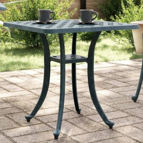 Green cast aluminum garden table 53x53x53 cm by vidaXL, Garden tables - Ref: Foro24-4002822, Price: 66,99 €, Discount: %