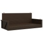 Banco columpio de ratán sintético marrón 119x56x48 cm de vidaXL, Bancos de jardín - Ref: Foro24-365626, Precio: 112,53 €, Des...