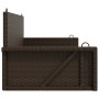 Brown synthetic rattan swing bench 119x56x48 cm by vidaXL, garden benches - Ref: Foro24-365626, Price: 116,99 €, Discount: %