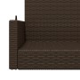 Brown synthetic rattan swing bench 119x56x48 cm by vidaXL, garden benches - Ref: Foro24-365626, Price: 116,99 €, Discount: %