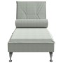 Sofá diván de masaje con cojín de terciopelo gris claro de vidaXL, Divanes - Ref: Foro24-379450, Precio: 121,99 €, Descuento: %