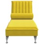 Sofá diván de masaje con cojín de terciopelo amarillo de vidaXL, Divanes - Ref: Foro24-379465, Precio: 130,99 €, Descuento: %