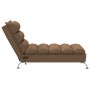 Massage divan sofa with brown fabric cushions by vidaXL, Daybeds - Ref: Foro24-379478, Price: 168,93 €, Discount: %