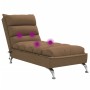 Massage divan sofa with brown fabric cushions by vidaXL, Daybeds - Ref: Foro24-379478, Price: 168,93 €, Discount: %