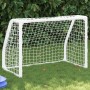 Kinder-Fußballtore und Ball, 2 Stück, Weißmetall, 64 x 35 x 48 cm von vidaXL, Fußballtore - Ref: Foro24-4008436, Preis: 52,82...