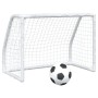 Kinder-Fußballtore und Ball, 2 Stück, Weißmetall, 64 x 35 x 48 cm von vidaXL, Fußballtore - Ref: Foro24-4008436, Preis: 52,50...