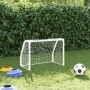 Kinder-Fußballtore und Ball, 2 Stück, Weißmetall, 64 x 35 x 48 cm von vidaXL, Fußballtore - Ref: Foro24-4008436, Preis: 52,99...