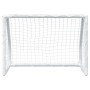 Children's soccer goals and ball 2 pcs white metal 64x35x48 cm by vidaXL, soccer goals - Ref: Foro24-4008436, Price: 52,99 €,...