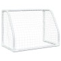 Children's soccer goals and ball 2 pcs white metal 64x35x48 cm by vidaXL, soccer goals - Ref: Foro24-4008436, Price: 52,99 €,...