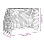 Kinder-Fußballtore und Ball, 2 Stück, Weißmetall, 64 x 35 x 48 cm von vidaXL, Fußballtore - Ref: Foro24-4008436, Preis: 52,50...