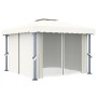 Pavillon mit cremeweißem Aluminiumvorhang 3x3 m von vidaXL, Zelte und Pavillons - Ref: Foro24-3053377, Preis: 456,56 €, Rabat...