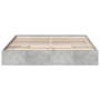 Concrete gray engineered wood bed with drawers 180x200 cm by vidaXL, Beds and slatted bases - Ref: Foro24-3280639, Price: 170...