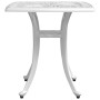 Mesa de jardín aluminio fundido blanco 53x53x53 cm de vidaXL, Mesas de jardín - Ref: Foro24-4002817, Precio: 66,99 €, Descuen...