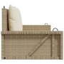 Swing bench with beige synthetic rattan cushions 119x56x48 cm by vidaXL, garden benches - Ref: Foro24-365632, Price: 125,39 €...