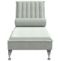 Massage Divan Sofa with Light Gray Velvet Cushion by vidaXL, Daybeds - Ref: Foro24-379459, Price: 131,67 €, Discount: %