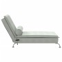 Massage Divan Sofa with Light Gray Velvet Cushion by vidaXL, Daybeds - Ref: Foro24-379459, Price: 131,67 €, Discount: %