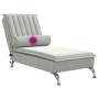 Massage Divan Sofa with Light Gray Velvet Cushion by vidaXL, Daybeds - Ref: Foro24-379459, Price: 131,67 €, Discount: %