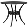 Black cast aluminum garden table Ø90x75 cm by vidaXL, Garden tables - Ref: Foro24-4002808, Price: 213,24 €, Discount: %