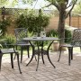 Black cast aluminum garden table Ø90x75 cm by vidaXL, Garden tables - Ref: Foro24-4002808, Price: 213,24 €, Discount: %