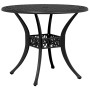 Black cast aluminum garden table Ø90x75 cm by vidaXL, Garden tables - Ref: Foro24-4002808, Price: 213,24 €, Discount: %