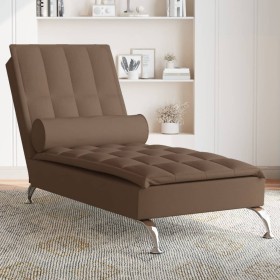 Massage Divan Sofa with Brown Fabric Cushion by vidaXL, Daybeds - Ref: Foro24-379446, Price: 133,68 €, Discount: %