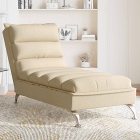 Divan sofa with cream fabric cushions by vidaXL, Daybeds - Ref: Foro24-379473, Price: 151,55 €, Discount: %