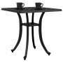 Black cast aluminum garden table 80x80x75 cm by vidaXL, Garden tables - Ref: Foro24-4002820, Price: 66,54 €, Discount: %