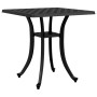 Black cast aluminum garden table 80x80x75 cm by vidaXL, Garden tables - Ref: Foro24-4002820, Price: 66,54 €, Discount: %