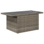 6-teiliges Gartenmöbel-Set und graue synthetische Rattankissen von vidaXL, Gartensets - Ref: Foro24-3267890, Preis: 451,08 €,...